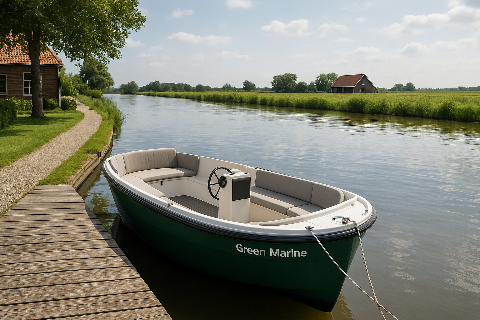 Foto bij De elektrische sloep Green Marine huren: duurzaam varen zonder gedoe